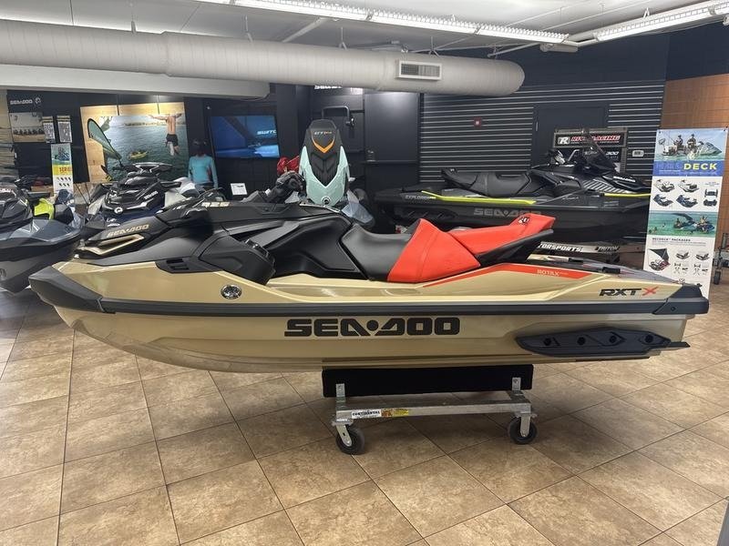 2025 Sea-Doo RXT-X 325 For Sale | Metallic Tan / Lava Red Premium - Image 5