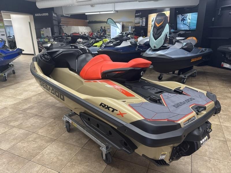2025 Sea-Doo RXT-X 325 For Sale | Metallic Tan / Lava Red Premium - Image 6